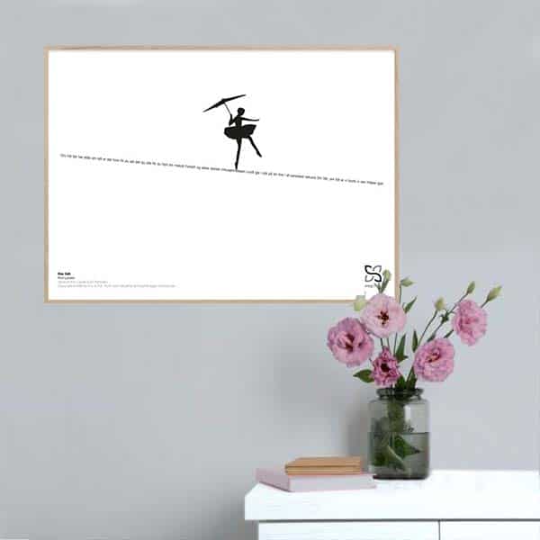 Billede af Om lidt - Kim Larsen - Songshape plakat - 21 x 15 cm / XS / vandret