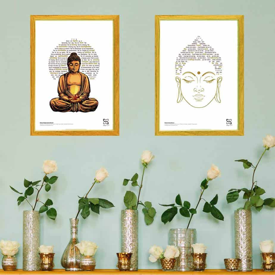 Billede af Plakatvæg med Buddha
