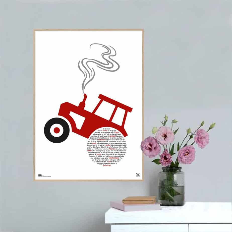 Billede af Traktortræk - Hedehundene plakat - 40 x 50 cm / Large / lodret